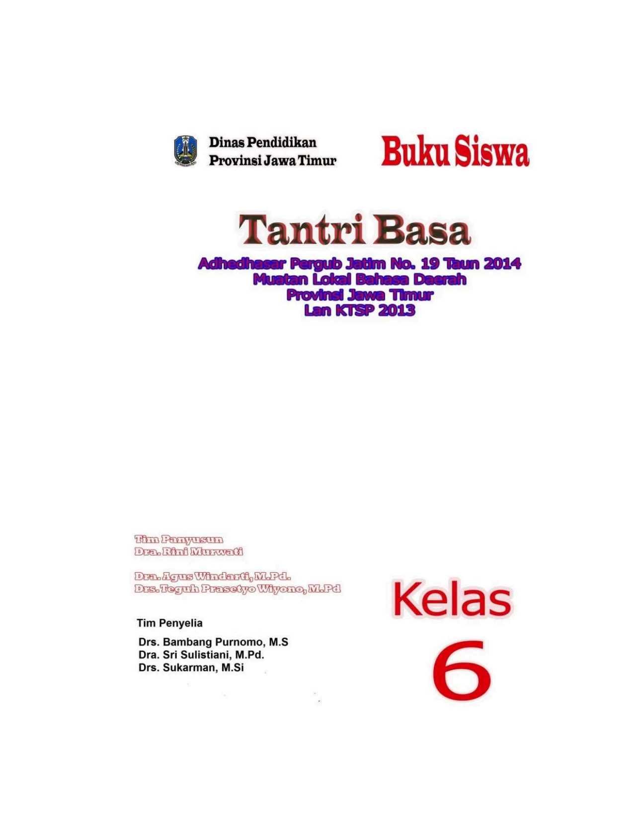 Sampul Buku PJOK Kelas 6